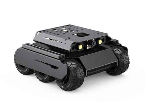 Waveshare UGV Rover Open-Source 6 Wheels 4WD AI Robot, Compatible with Raspberry Pi 4B, Dual Controllers, Computer Vision, PI4B-4GB NOT Included von Waveshare