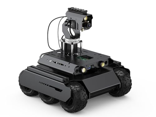 Waveshare UGV Rover Open-Source 6 Wheels 4WD AI Robot,Compatible with Raspberry Pi 4B, Dual Controllers, Comes with Pan-Tilt Module, PI4B-4GB Included von Waveshare