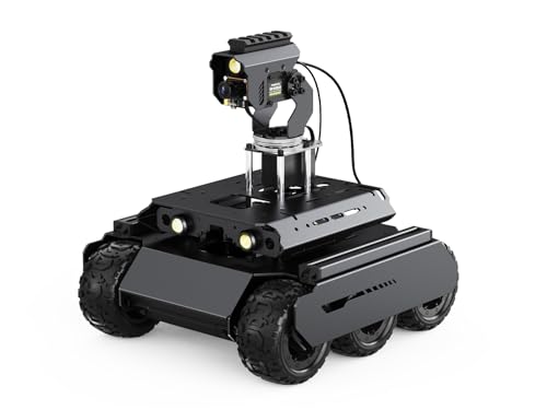 Waveshare UGV Rover Open-Source 6 Wheels 4WD AI Robot,Compatible with Raspberry Pi 4B, Dual Controllers, Comes with Pan-Tilt Module, PI4B-4GB NOT Included von Waveshare