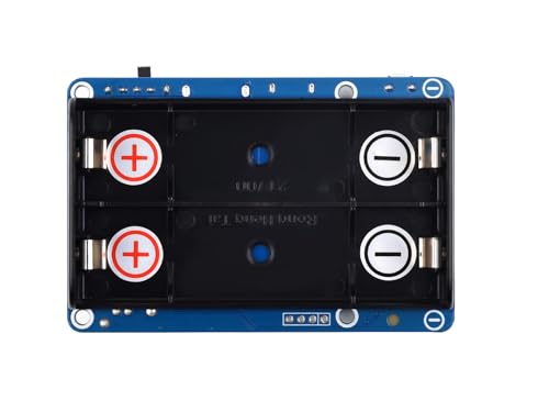 Waveshare UPS HAT (D) for Raspberry Pi, Supports 21700 Li Battery (NOT Included), 5V Uninterruptible Power Supply, Pogo Pins Connector, Supports Charging & Power Output at The Same Time von Waveshare