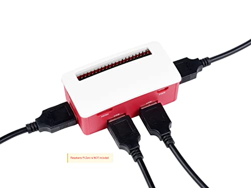 Waveshare USB HUB Box for Raspberry Pi Zero Series 4X USB 2.0 Ports Compatible with Zero Series Boards von Waveshare