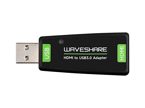 Waveshare USB Port High Definition HDMI Video Capture Card, 4K 30HZ HD 1080P HDMI to USB3.0 Adapter for Gaming/Streaming/Cameras, Using mit Raspberry Pi kompatibel mit Windows/Linux/macOS/Android von Waveshare