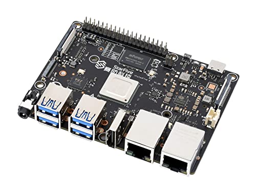 Waveshare VisionFive2 RISC-V Single Board Computer, StarFive JH7110 Processor, with Integrated 3D GPU, 4GB LPDDR4 RAM, 40PIN GPIO Interface, Compatible with Raspberry Pi von Waveshare