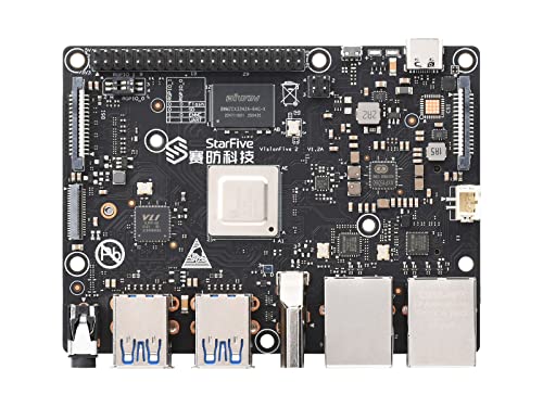 Waveshare VisionFive2 RISC-V Single Board Computer, StarFive JH7110 Processor, with Integrated 3D GPU, 8GB LPDDR4 RAM, 40PIN GPIO Interface, Compatible with Raspberry Pi von Waveshare