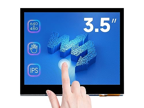 Wavevshare 3.5inch Display for Raspberry Pi Capacitive Touchscreen IPS Monitor LCD 640×480 Resolution with DPI Interface Toughened Glass Cover Support Low Power Consumption von Waveshare