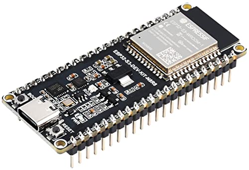 waveshare ESP32-S3 Mikrocontroller, 2,4 GHz Wi-Fi-Entwicklungsplatine mit vorgelötetem Header 240 MHz Dual-Core-Prozessor, ESP32-S3-WROOM-1-N8R8 Modul, kompatibel mit Arduino ESP-IDF MicroPython von Waveshare