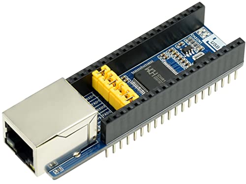 waveshare Ethernet zu UART Konverter für Raspberry Pi Pico, 10/100M Ethernet Full-Duplex/Half-Duplex, KEEPALIVE Mechanismus, unterstützt 2-Kanal Ethernet zu UART Daten, transparente Übertragung von Waveshare