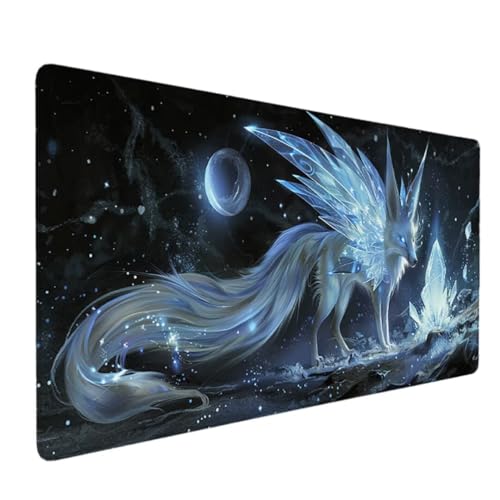 Mauspad XXL 800x400mm, Schreibtischunterlage Optimiert für Gaming-Sensoren, Mäßige Oberflächenreibung, Rutschfeste Mausmatte, Mac-PC-Gaming-Zubehör, WassXerdicht Anti-Rutsch (Karikatur, Tier) 3-9 von Waxonle
