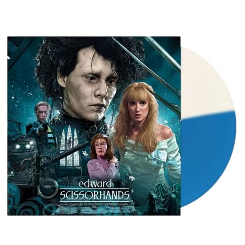 Edward Scissorhands - Exclusive Limited Edition Blue & White Split Colored Vinyl Soundtrack LP von Waxwork Records