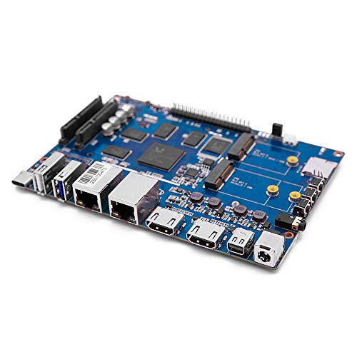 Banana PI BPI-W2 Single Board Computer Router Board mit Realtek RTD1296 Chip, 2G DDR4 RAM 8G eMMC Gigabit Ethernet for NAS Smart Gateway, Support Linux OpenWRT, GPIO Compatible with Raspberry Pi 3 von WayPonDEV