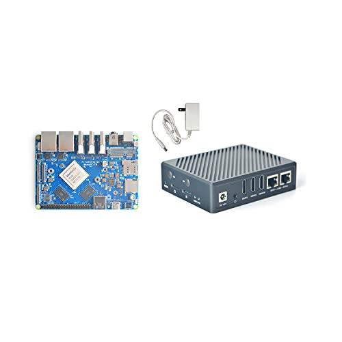 NanoPC-T6 Open Source Mini WLAN Router mit LPDDR4X 8 GB RAM 64 GB eMMC 6Tops NPU RK3588 SoC Onboard PCIe M.2 NVME SSD Steckplatz für NAS IoT Smart Home Gateway-Unterstützung 4GLTE WiFi BT Module von WayPonDEV