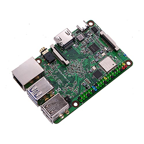 Rock Pi 4 Plus Rockchip RK3399 (OP1) Einplatinencomputer LPDDR4 4GB mit WiFi 5 und Bluetooth 5.0-Unterstützung für Twister OS von WayPonDEV