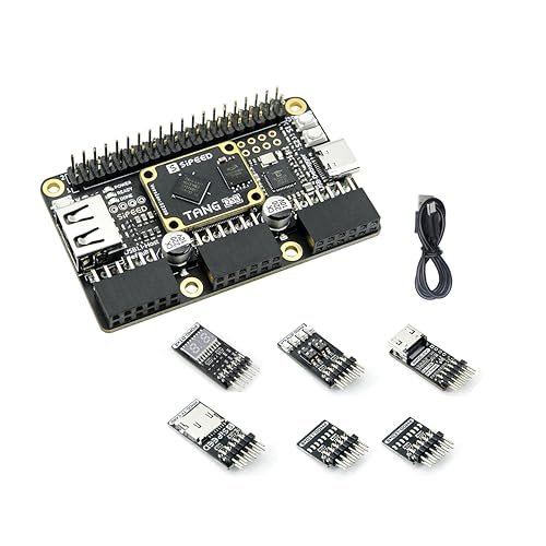 Sipeed Tang Primer 25K GW5A FPGA Entwicklungsboard, Linux RISCV Single Board Computer, mit MIPI 2.5Gbps Ethernet PMOD Port für FPGA Ausbildung, unterstützt SDRAM HDMI Kamera Module (PMOD Bundle) von WayPonDEV