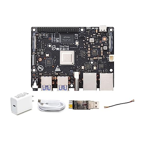 VisionFive2 LPDDR4 8GB Linux AI Single Board Computer basierend auf StarFive JH7110 SoC mit RISC-V U74 Quad-Core 64bit Prozessor IMG BXE-4-32 MC1 3D GPU Unterstützung OpenCL 3.0 (Early Bird ohne WiFi) von WayPonDEV