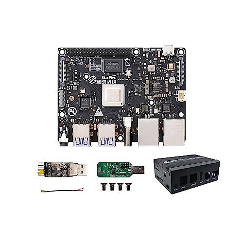 VisionFive2 Open Source Single Board Computer, LPDDR4 8GB Linux Starter Kit,StarFive JH7110 64-bit CPU with Integrated IMG BXE-4-32 MC1 3D GPU, Dual Gigabit Network Port, Support Debian Ubuntu von WayPonDEV