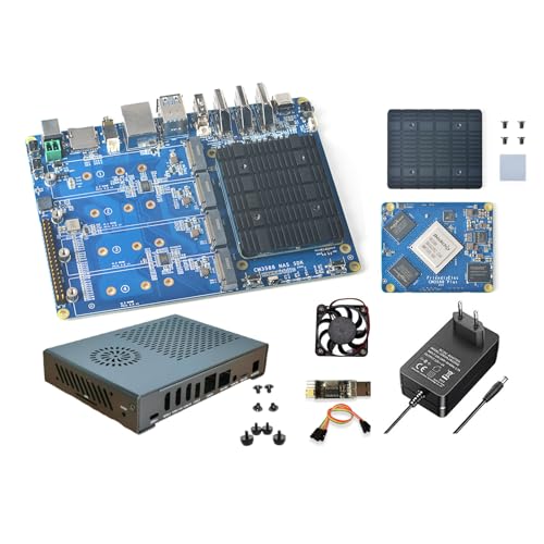 WayPonDEV CM3588 Plus Netzwerkspeicher Module NAS Kit, LPDDR5 Motherboard, RK3588 2,4GHz CPU 6TOPs NPU Mali-G610 GPU, 4X PCIE3.0 HDMI Port, Home Cloud Server, 8K Video Encoder(32GB+64GB) von WayPonDEV