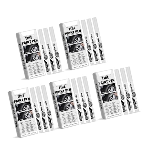 15pcs Weiße Farbstiftwagen Reifen Lackieren Stiftfestes Schnell Trockener Reifenmarker Stift Für Autoreifen Kratzerreparatur 15pcs Weiße Farbstiftwagen Reifen Lackieren Stiftfestes Schnell Trockener Reifenmarker Stift Für Autoreifen Kratzerreparatur von Wayfadacc