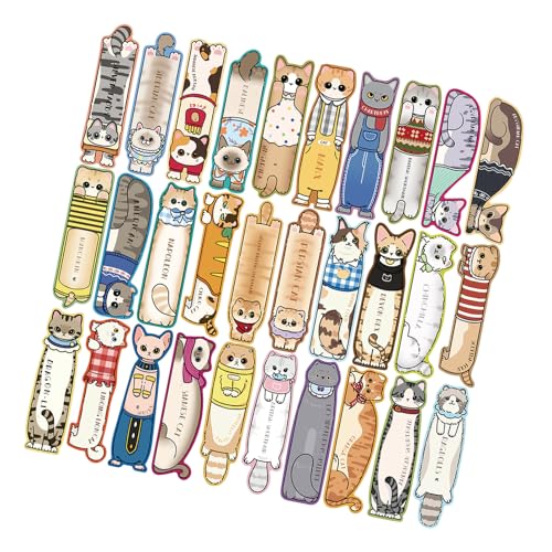 Lesezeichen mit Katzenmotiv, für Buchliebhaber, Schriftsteller, Lehrer, Studenten, Papier, Lesezeichen, Lesezeichen, Trennwand zum Lesen, 30 Stück Lesezeichen mit Katzenmotiv, für Buchliebhaber, Schriftsteller, Lehrer, Studenten, Papier, Lesezeichen, Lesezeichen, Trennwand zum Lesen, 30 Stück von Wayfadacc