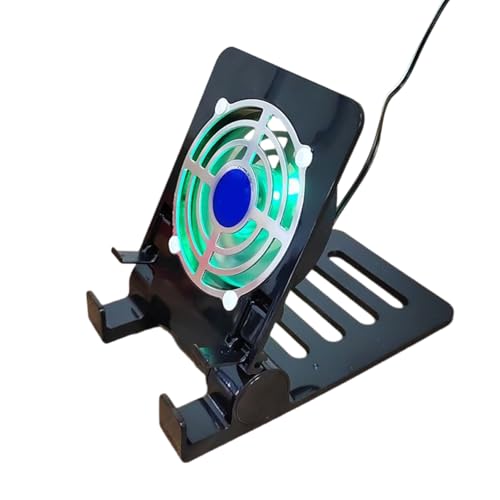 USB-betriebener Gaming-Kühlerlüfter, Ständer, Zubehör für Tablets, Handys, tragbar, leise, mit verstellbaren Winkeln von Wayfadacc