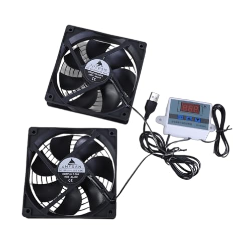 Wayfadacc 120 mm USB-Lüfter mit einstellbarer Temperaturregelung für Schränke und Heimkino-Systeme Wayfadacc 120 mm USB-Lüfter mit einstellbarer Temperaturregelung für Schränke und Heimkino-Systeme von Wayfadacc