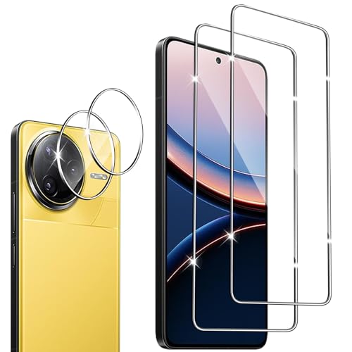 Wayneer Schutzfolie für Xiaomi Poco F7 Ultra für Panzerglas, 2 Stück Panzer Schutz Glas Mit 2 Stück Kamera Panzerfolie, Anti-Kratzen Folie 9H Härte HD Schutzglas Wayneer Schutzfolie für Xiaomi Poco F7 Ultra für Panzerglas, 2 Stück Panzer Schutz Glas Mit 2 Stück Kamera Panzerfolie, Anti-Kratzen Folie 9H Härte HD Schutzglas von Wayneer