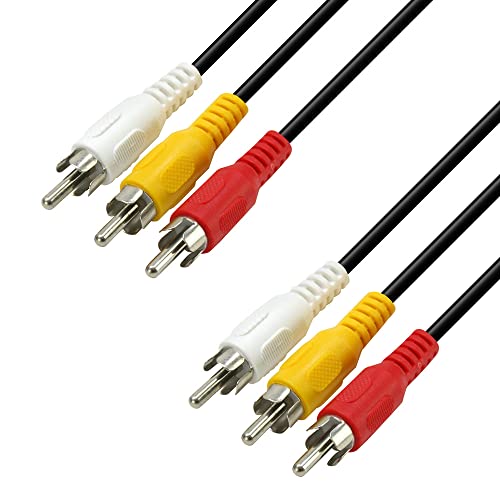 Waytex 23230 Audio-Video-Kabel (3 Cinch-Stecker auf 3 Cinch-Stecker, 3 m) von Waytex