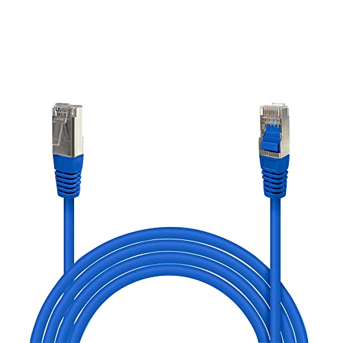 Waytex 3209 Netzkabel (Patch, RJ45, abgeschirmt, FTP, Cat 5e, 5 m) blau von Waytex