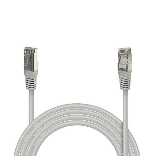 Waytex 32100 Netzwerk-Patchkabel RJ45, abgeschirmt, FTP, Cat 5e, 10 m beige von Waytex