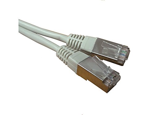 Waytex 33070 Netzwerkkabel, RJ45, Kategorie 6, abgeschirmt, FTP, 10 m, grau von Waytex