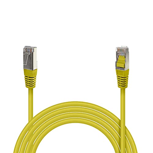 Waytex 33517 geschirmte RJ45 CAT6 FTP Netzwerk Kabel 3 m gelb von Waytex