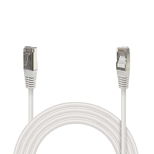 Waytex 33540 geschirmte RJ45 ADSL Netzwerk Kabel 15 m weiß von Waytex