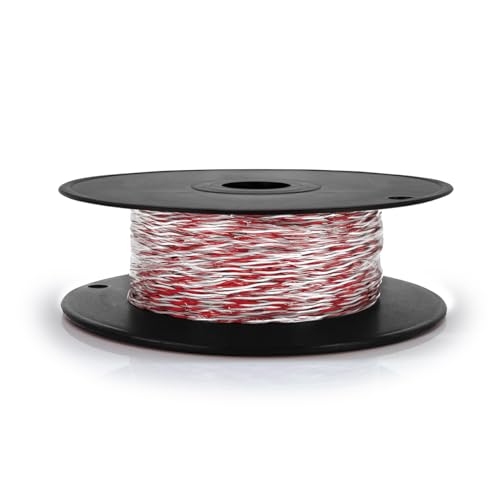 Waytex 36500 Telefonkabel (2 Fäden 100 m rot/weiß von Waytex