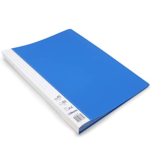 Waytex 931333B Dokumentenschutz, A4, 80 Blatt, Premium blickdicht, PP, erkennbar, 40 Klarsichthüllen, blau von Waytex