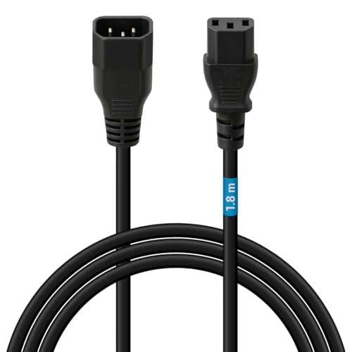 Waytex Rallonge Alimentation IEC C13 / IEC C14 1.80 m Noire von Waytex