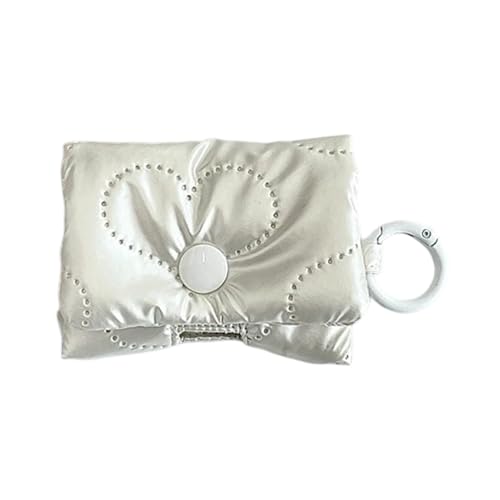 Wdbild Handtasche Damen, Aufbewahrungstasche für Kopfhörer mit Schleifen, weiche Aufbewahrungstasche für Datenkabel, koreanische Kopfhörerhülle, Kopfhörertaschen, Aufbewahrungstasche für Kopfhörer von Wdbild