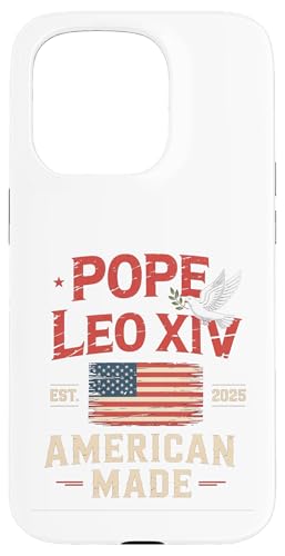American Made First Papst Leo XIV Christian Robert Prevost Hülle für iPhone 15 Pro von We Have a Pope Habemus Papam 2025 Vatican Papa