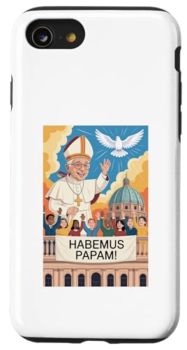 Habemus Papam Papst Leo XIV Christlicher Neuer Papst Robert Prevost Hülle für iPhone SE (2020) / 7 / 8 von We Have a Pope Habemus Papam 2025 Vatican Papa