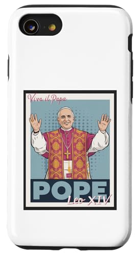 Katholische Wahl Papst Leo XIV. Christlicher Papst Robert Prevost Hülle für iPhone SE (2020) / 7 / 8 von We Have a Pope Habemus Papam 2025 Vatican Papa