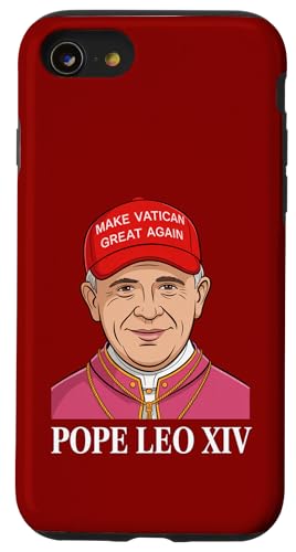 Make Vatican Great Again Papst Leo XIV Funny American Pope Hülle für iPhone SE (2020) / 7 / 8 von We Have a Pope Habemus Papam 2025 Vatican Papa
