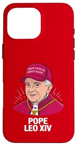 Papst Leo XIV Funny Make Vatican Great Again American Pope Hülle für iPhone 16 Pro Max Papst Leo XIV Funny Make Vatican Great Again American Pope Hülle für iPhone 16 Pro Max von We Have a Pope Habemus Papam 2025 Vatican Papa