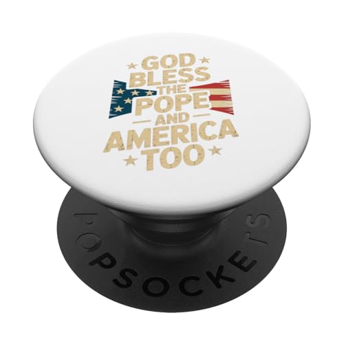 Papst Leo XIV. Christlich-amerikanischer Papst Robert Prevost PopSockets Klebender PopGrip Papst Leo XIV. Christlich-amerikanischer Papst Robert Prevost PopSockets Klebender PopGrip von We Have a Pope Habemus Papam 2025 Vatican Papa