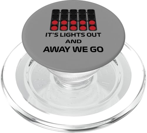 It's Lights Out and Away We Go Race Week Motorsport Racing PopSockets PopGrip für MagSafe von We Race Apparel