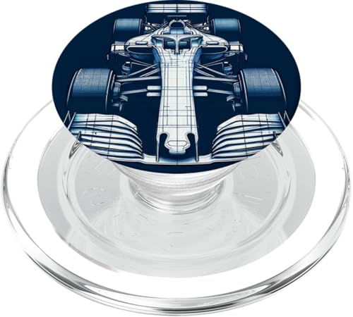 Race Motorsport Racing Blueprint Maschinenbau PopSockets PopGrip für MagSafe von We Race Apparel