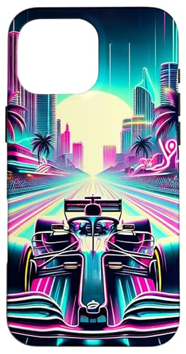 Retro Miami Racecar Speed Race Week Motorsport Hülle für iPhone 16 Pro Max Retro Miami Racecar Speed Race Week Motorsport Hülle für iPhone 16 Pro Max von We Race Apparel