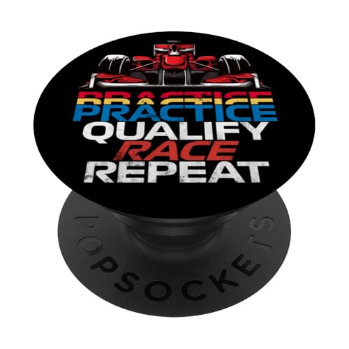 Übung Qualify Race Repeat Race Week Motorsport Racing PopSockets Klebender PopGrip Übung Qualify Race Repeat Race Week Motorsport Racing PopSockets Klebender PopGrip von We Race Apparel