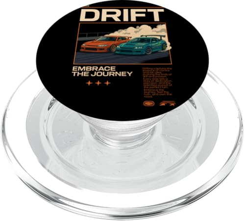 Vintage japanische JDM Tokyo Japan Drift Race Car Grafik PopSockets PopGrip für MagSafe Vintage japanische JDM Tokyo Japan Drift Race Car Grafik PopSockets PopGrip für MagSafe von We Race Apparel