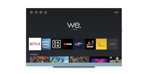 Loewe We. See 55 Aqua Blue Fernseher, 55 Zoll, Entwickelt in Deutschland, Smart TV, Ultra HD Display, HDR10, Dolby Atmos, Streaming Dienste von We. by Loewe.