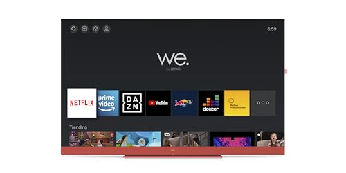 Loewe We. See 55 Coral red Fernseher, 55 Zoll, Entwickelt in Deutschland, Smart TV, Ultra HD Display, HDR10, Dolby Atmos, Streaming Dienste von We. by Loewe.