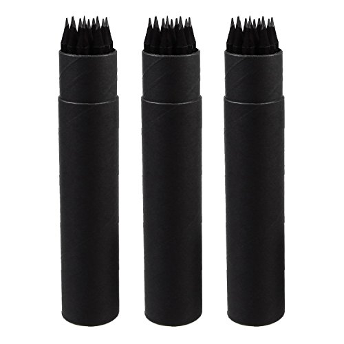 Bleistifte Schwarz 36 Stück Durchgefärbt Rund Pappköcher Härte HB von WeAreAwesome