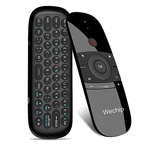 [4 in 1] WeChip Universal Fernbedienung Fernseher, 2.4G Motion Sensing Controller mit Tastatur, Air Mouse Fernbedienung für Android TV Boxen, Smart-TV, PC, Laptop, Projektor, HTPC, Media Player von WeChip